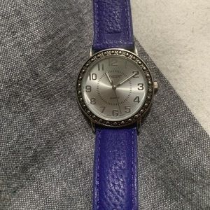 Chico’s Purple Leather Watch